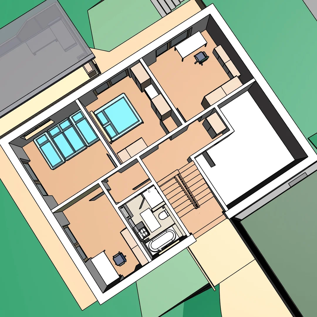 Ansicht 2 Untergeschoss