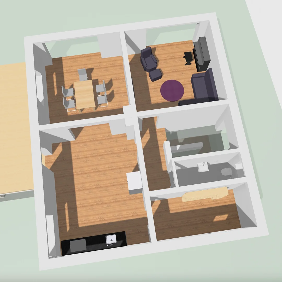 3D Modell Erdgeschoss