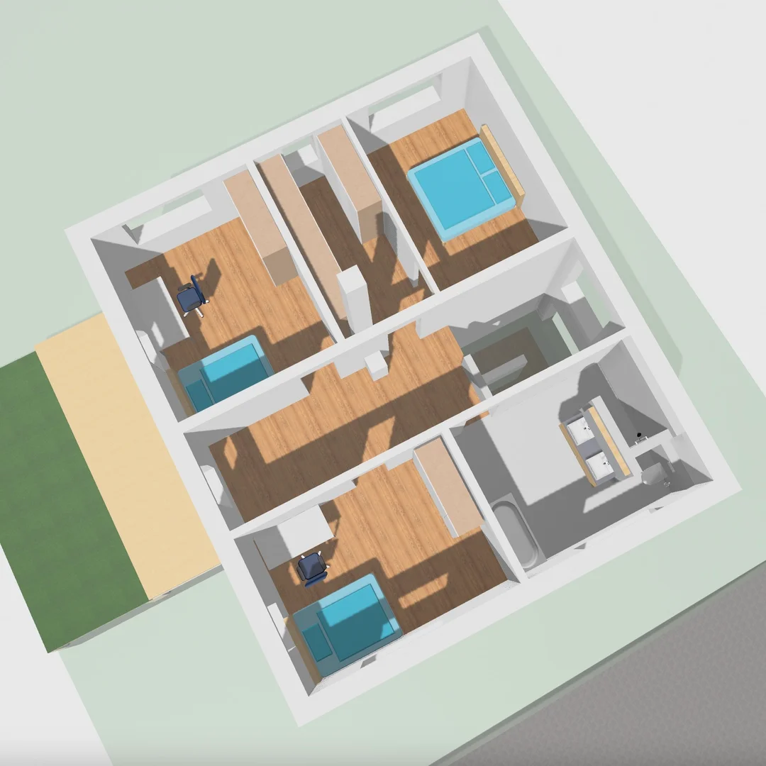 3D Modell Obergeschoss