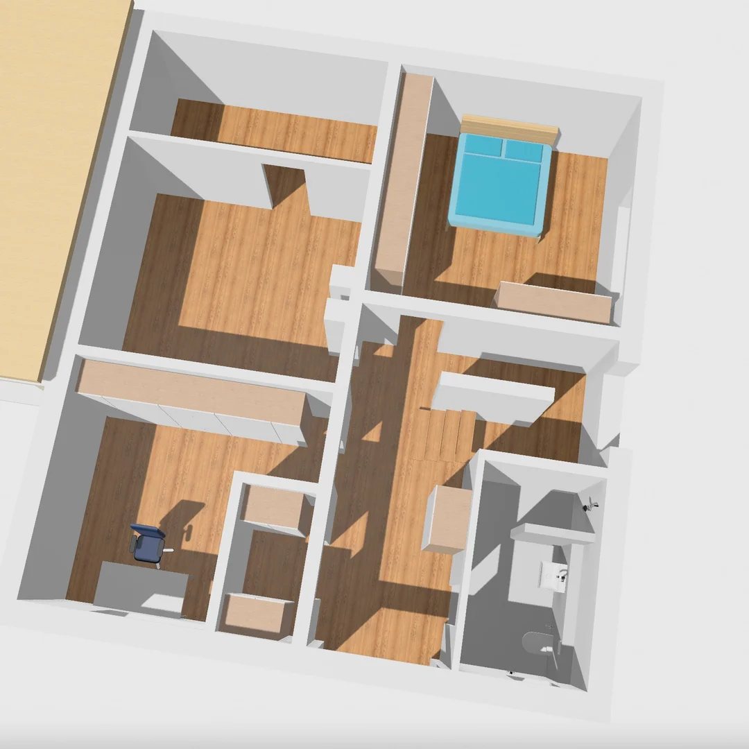 3D Modell Untergeschoss